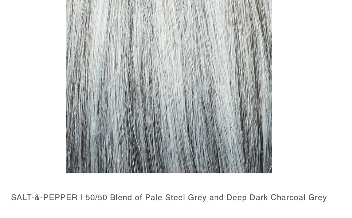 Rene of Paris Wig DAVINA Color: SALT & PEPPER NEW, NEVER WORN