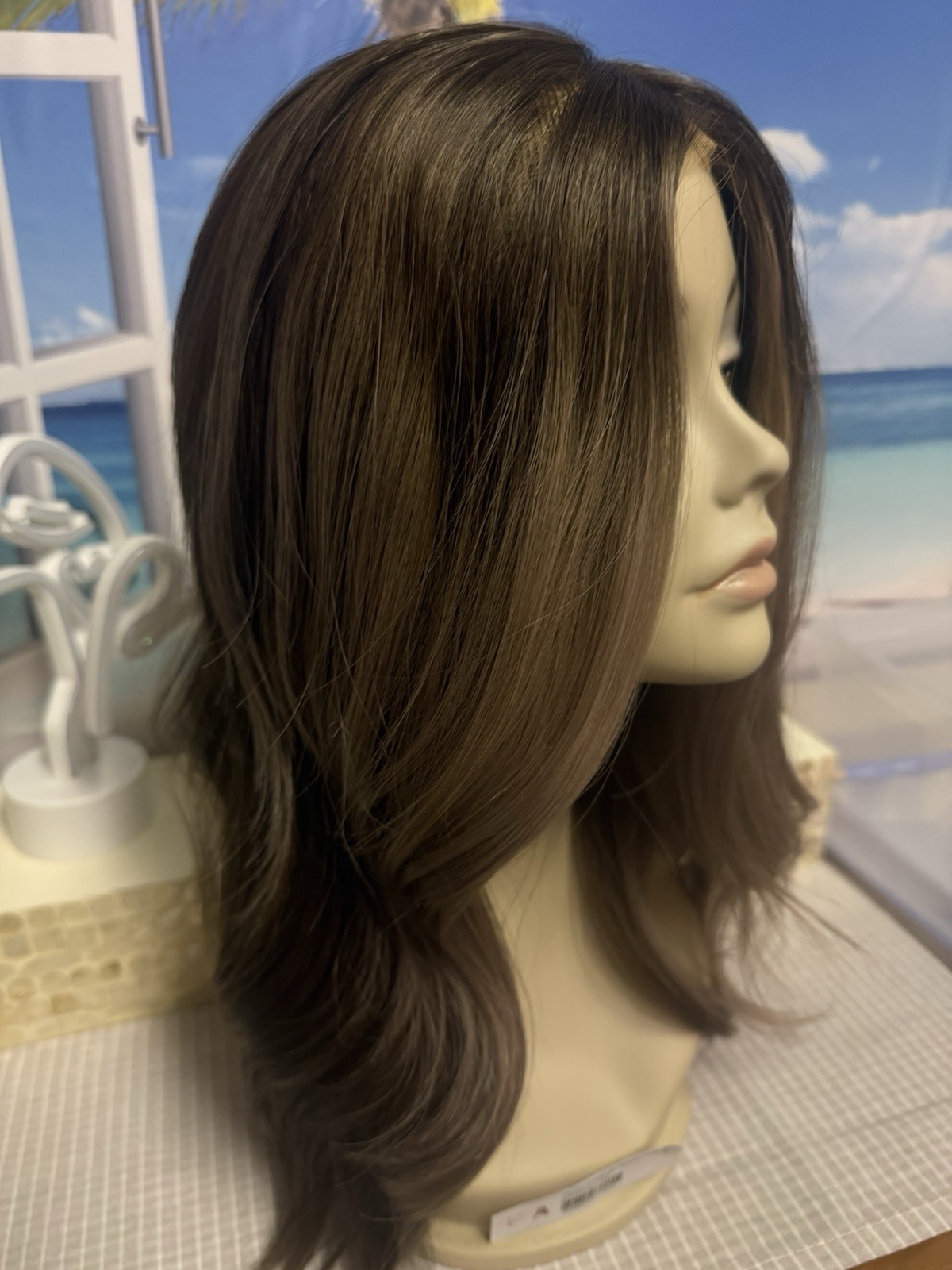 Chelsey Smith Crowns Farryn Lavender Smoke Large Wig EUC With Satin Bag & Box