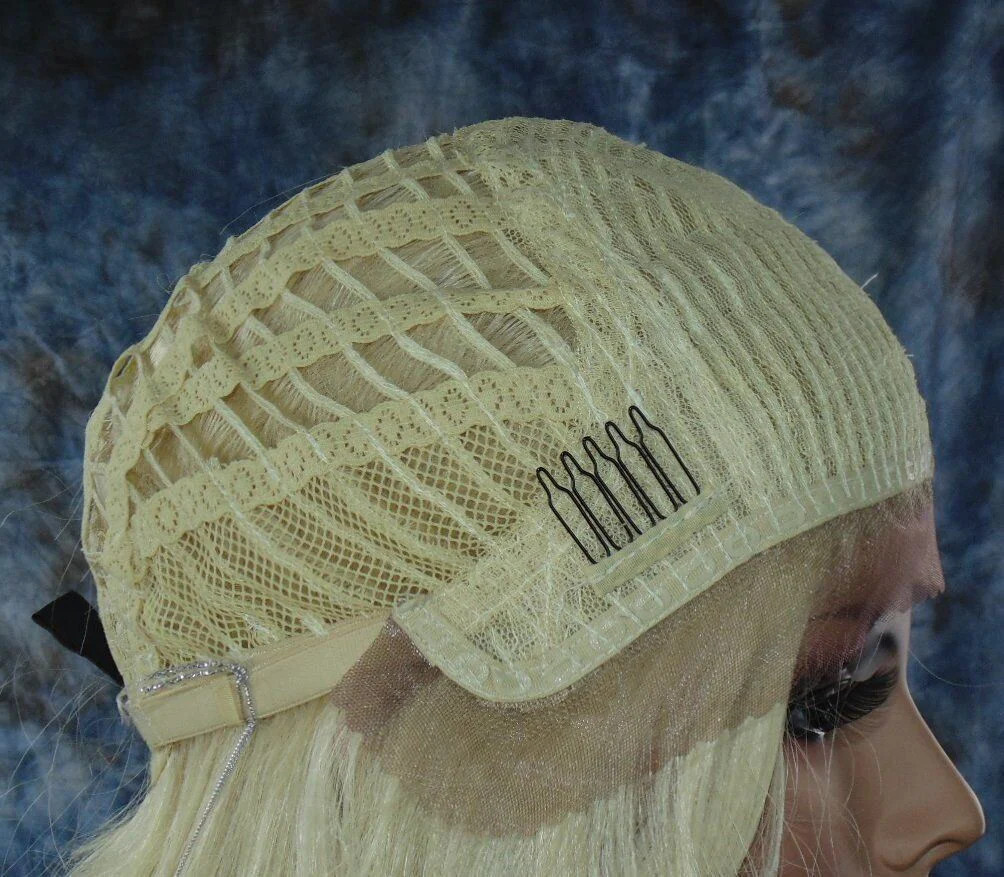 Long CLR #60 white/grey Lace Front Wig FLOWING SOFT WAVES US SELL 359