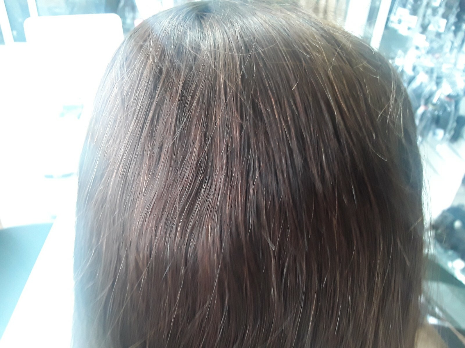 12A 22INCH BRAZILIAN GLUELESS SILK BASE TOP FULL LACE WIG STRAIGHT COLOR 4# 150%