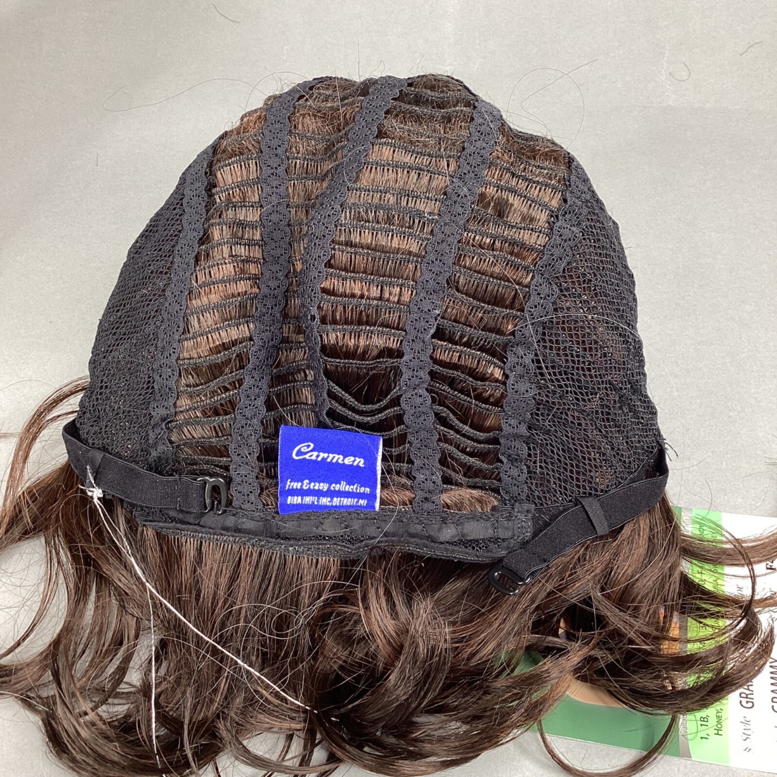 Grammy F4/30 Feather Bob Wig Brown Highlights Lace C-Part Synthetic Classic