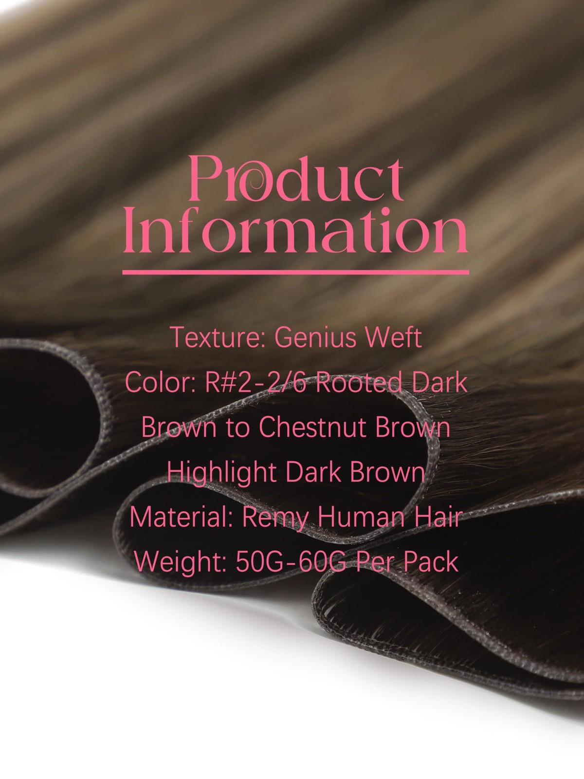 Lacer Weft Remy Human Hair Extensions Genius Weft 18inch One Piece Sew in Hair E