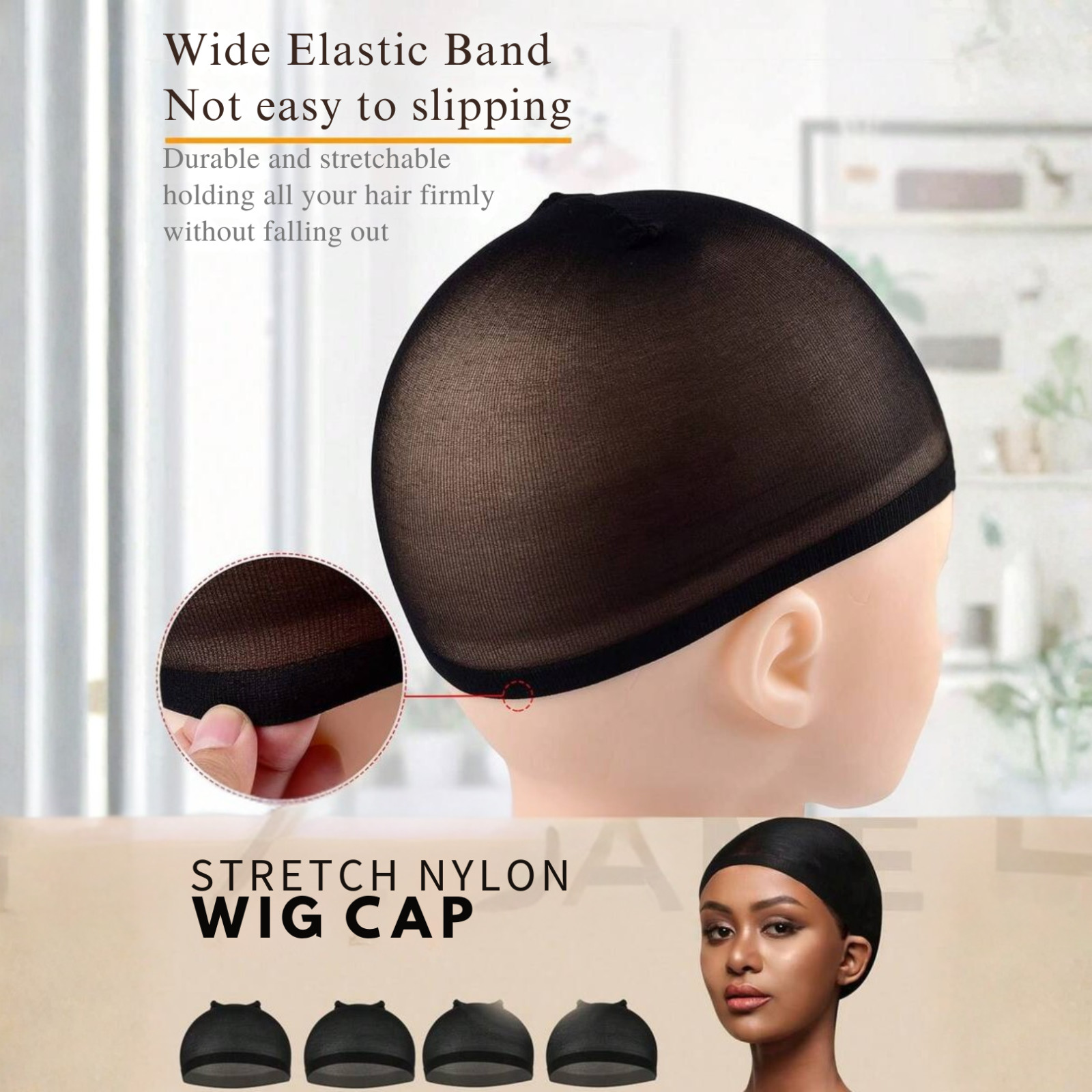 Wig Caps 5/10pc Hair Wig Caps Stocking Caps Stretch Mesh Dome Wig Caps For Women