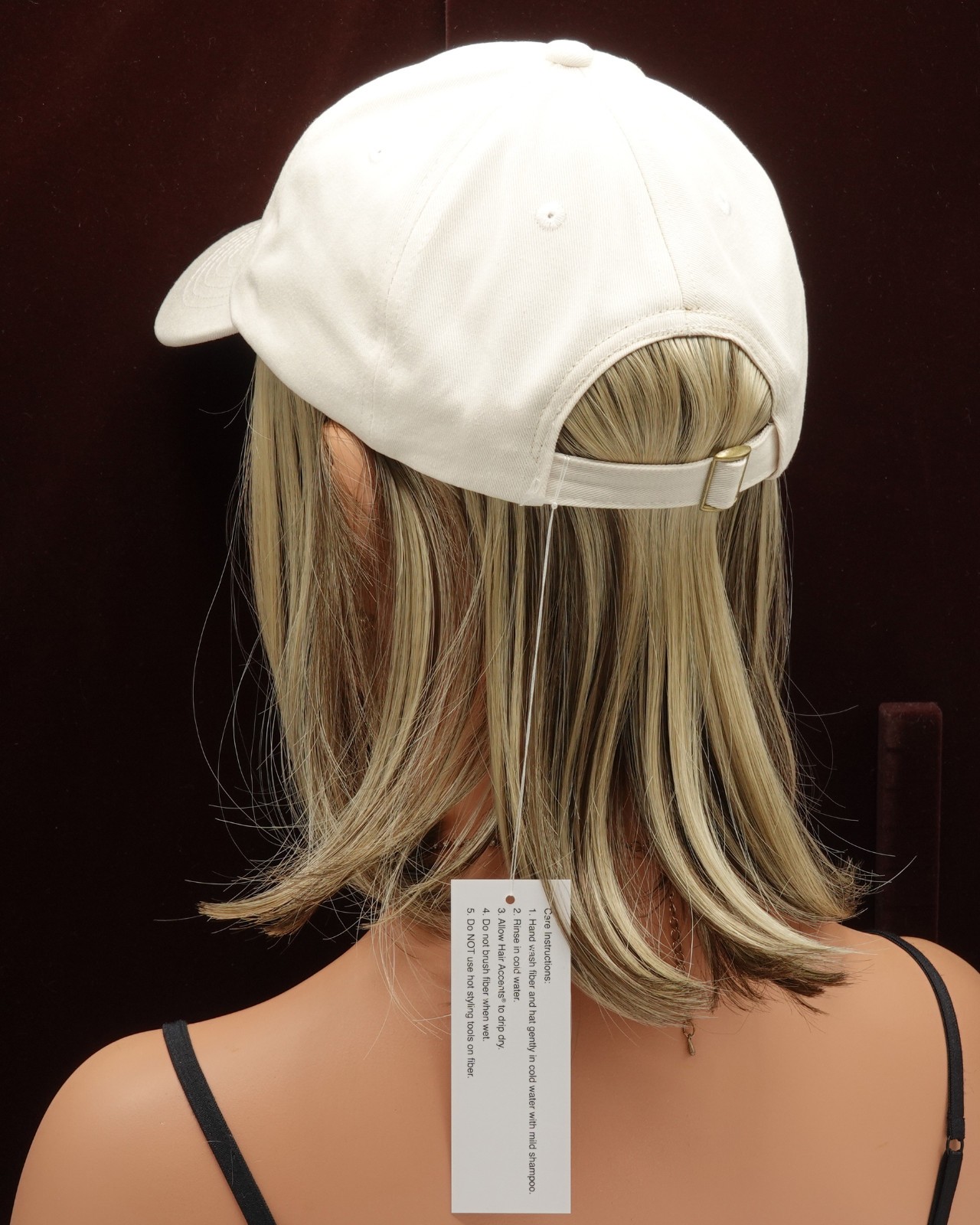 CLASSIC HAT by HENRY MARGU Beige Hat w/Hair 12H-Dark Blonde/Brown CLEARANCE! NEW