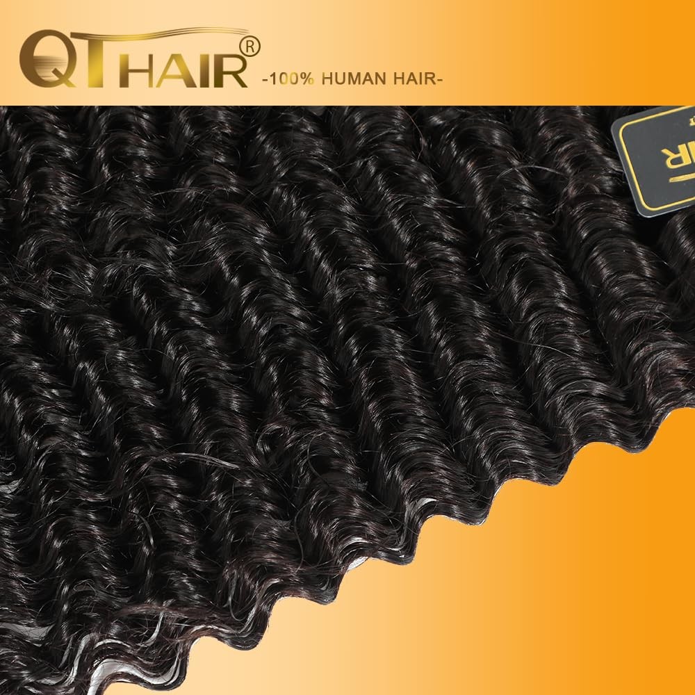 Qthair 18A Deep Wave Bundles Human Hair 14 14200G 100 Unprocessed Cambodian
