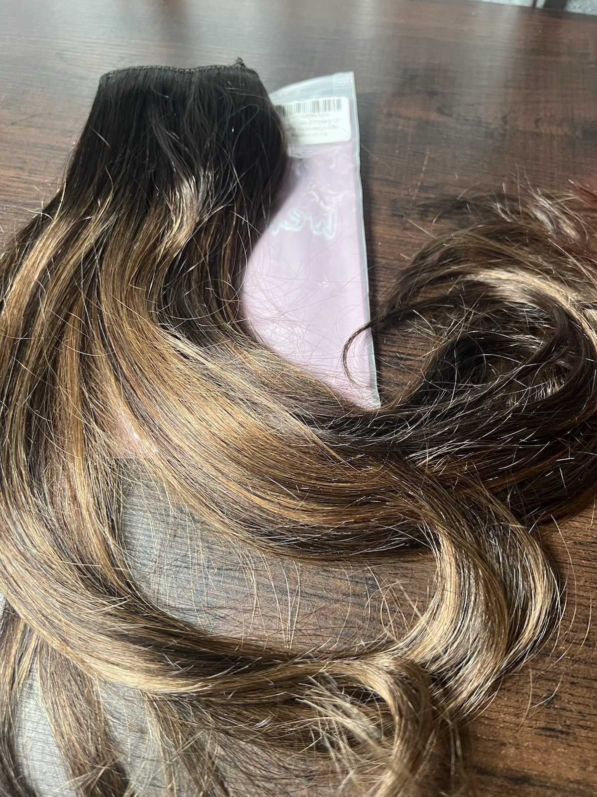 WENNALIFE Wire Hair Extensions Real Human Hair 16 inch 95g Balayage
