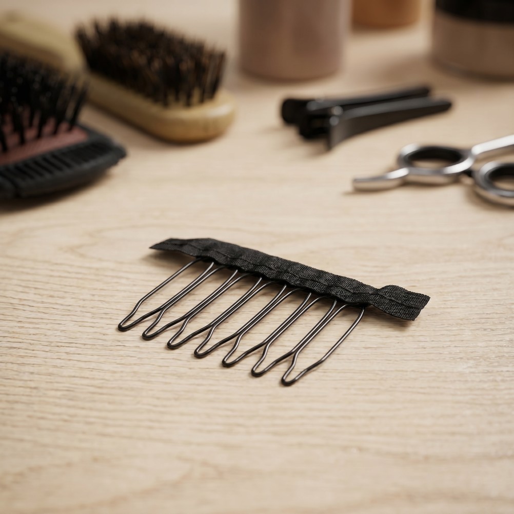 40Pcs Durable Wig Fixing Clips Steel Hair Accessories with Fabric Lining