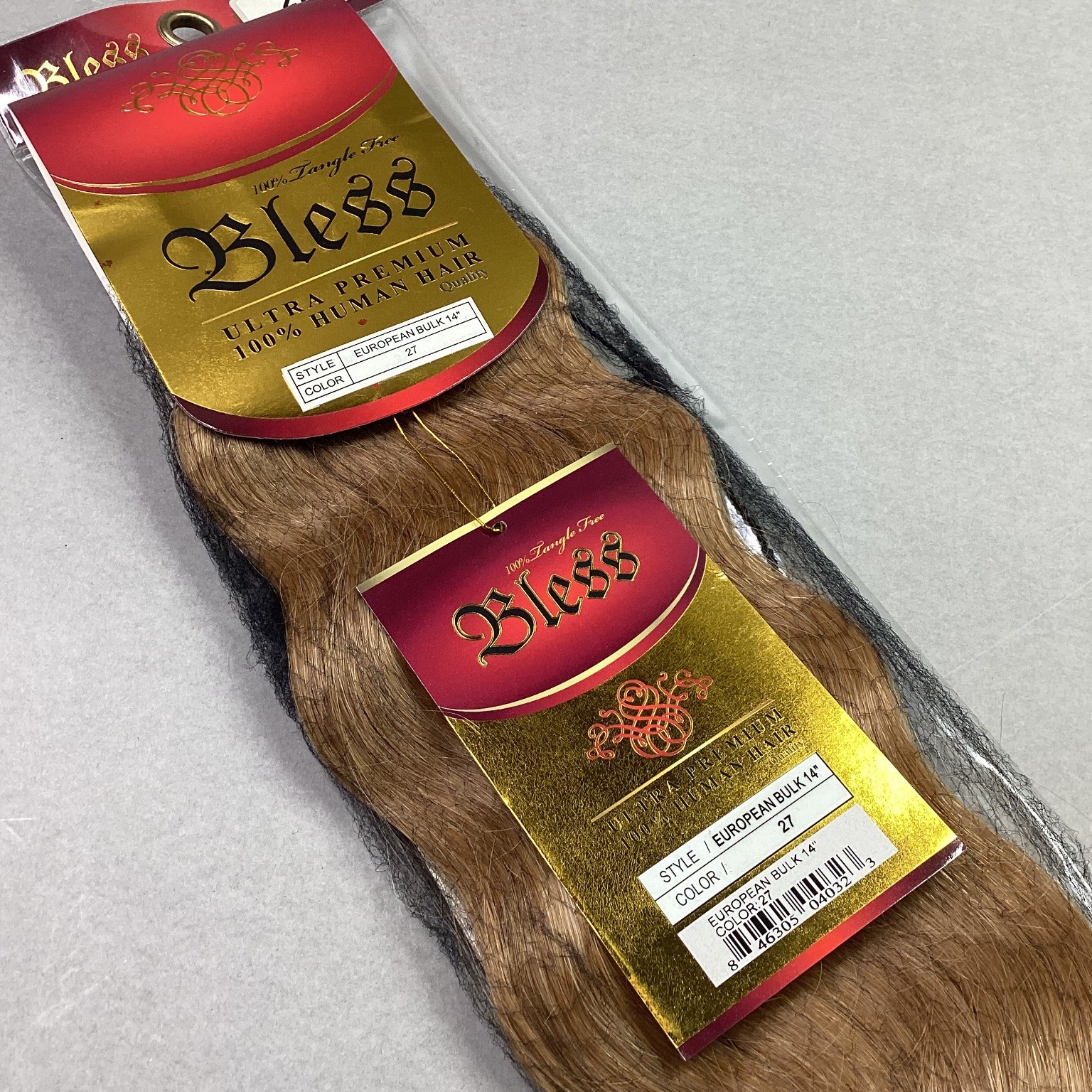 Bless EUROPEAN BULK 14″ 100% Human Hair Extensions Color 27 Wavy