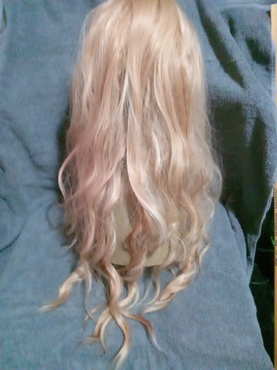 19 Inch Heat Resistant Honey Blonde Wig, New