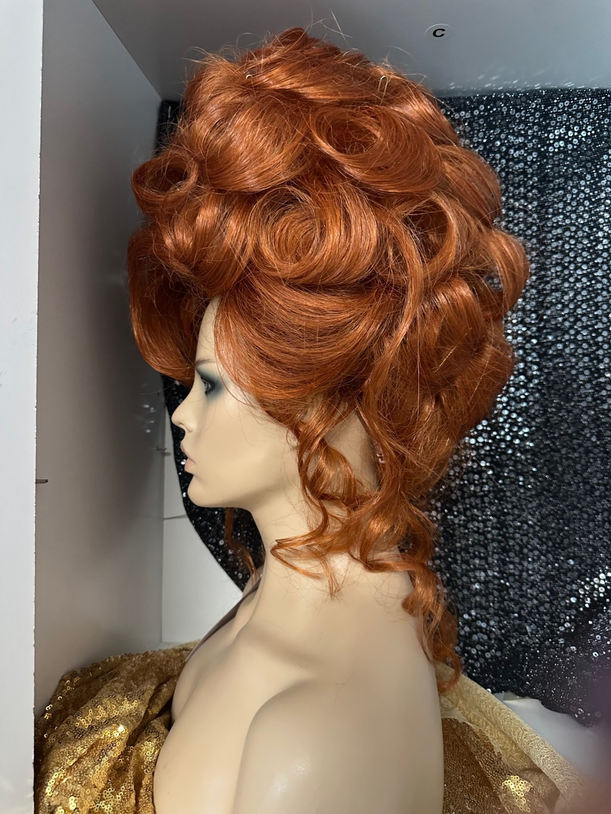 SIN CITY WIGS LOVELY updo fire red showstopper drag delight