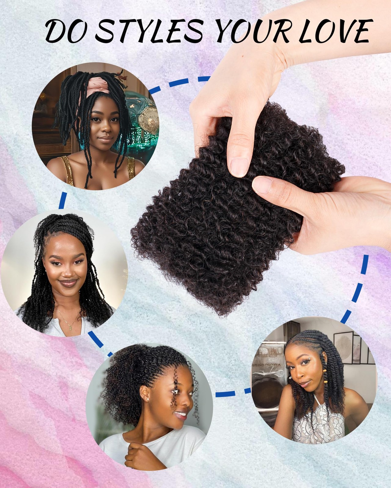 Miss Sula Afro Kinkys Bulk Human Hair Curly Braiding Hairhair Extensions 100