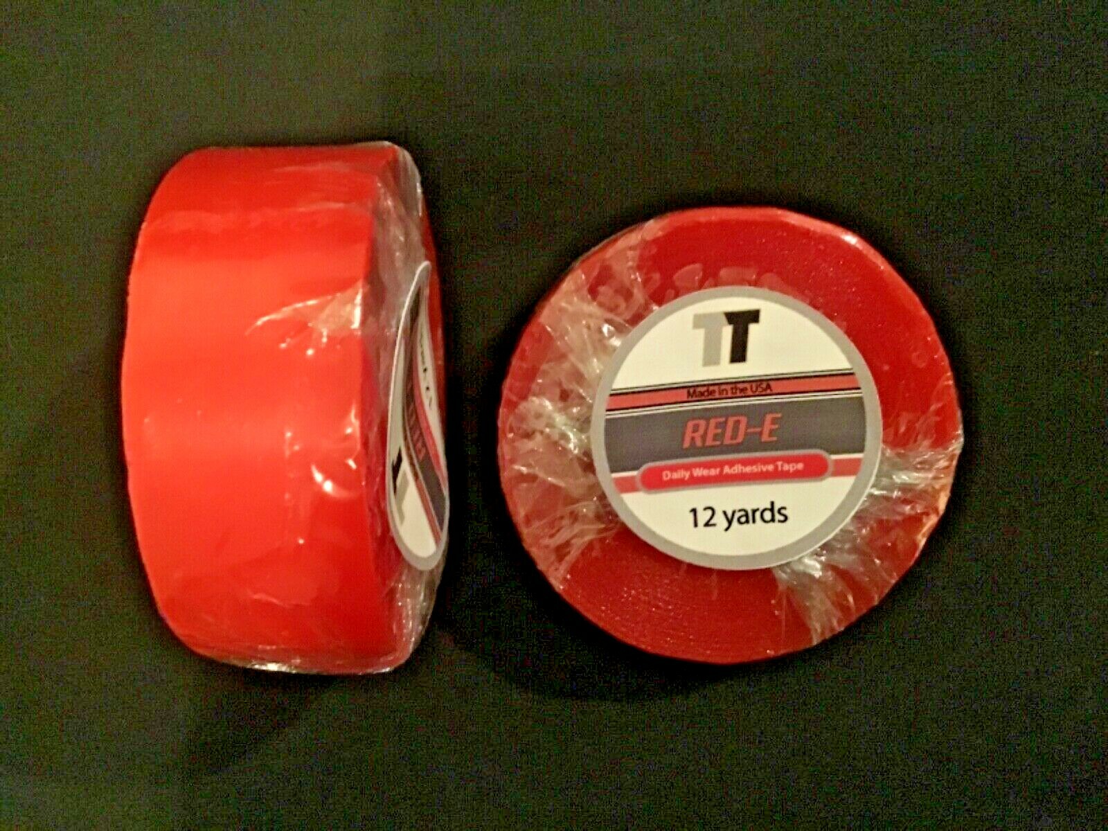 RED-E LINE I” X 12 YARD ROLL TAPE ~ WIG TOUPEE HAIRS