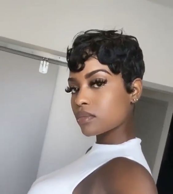 Human Hair Wigs Pixie Wigs Pixie Cut Short Wave Wigs for Women