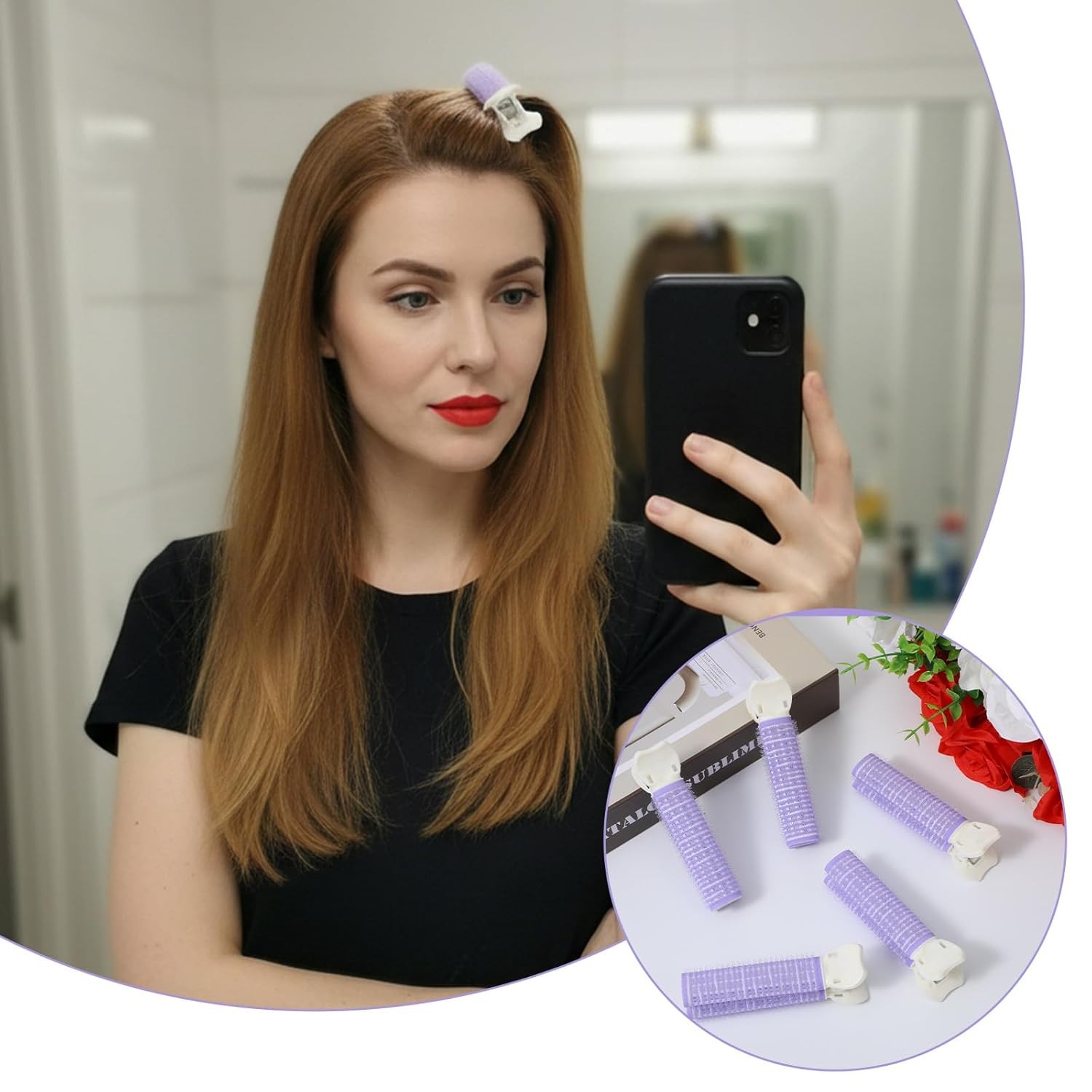 10pcs Volumizing Hair Clips,Root Volume Roller Clips,Volume Hair Clip for Roots,