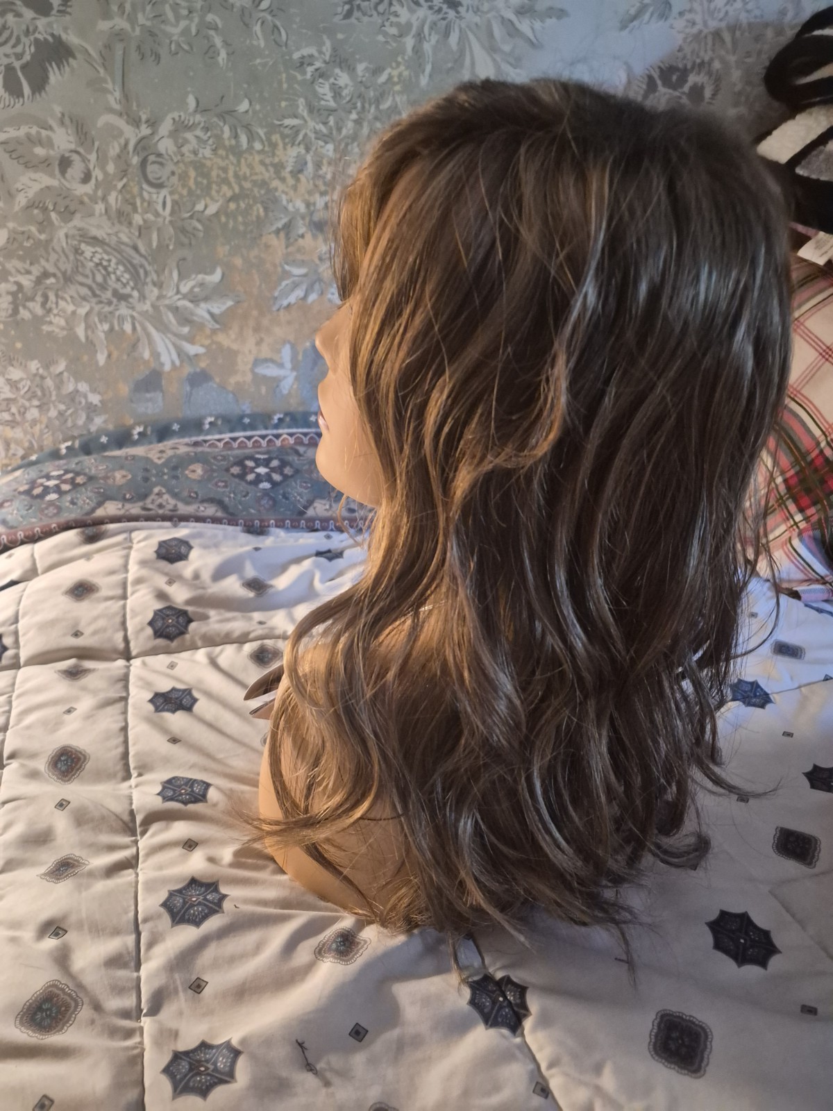 Ellen Wille Arrow Mocca Rooted Lace Front Mono Part Beach Waves Wig, Average Cap
