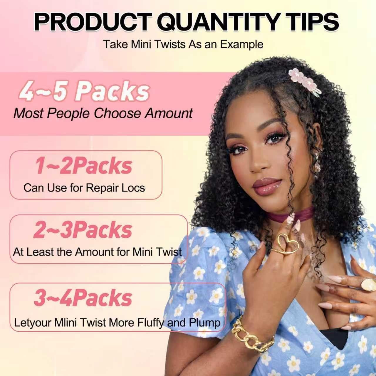 Afro Kinkys Bulk Human Hair 35g/Pack -100% Real Human Hair Soft 4C Afro Kinky Cu