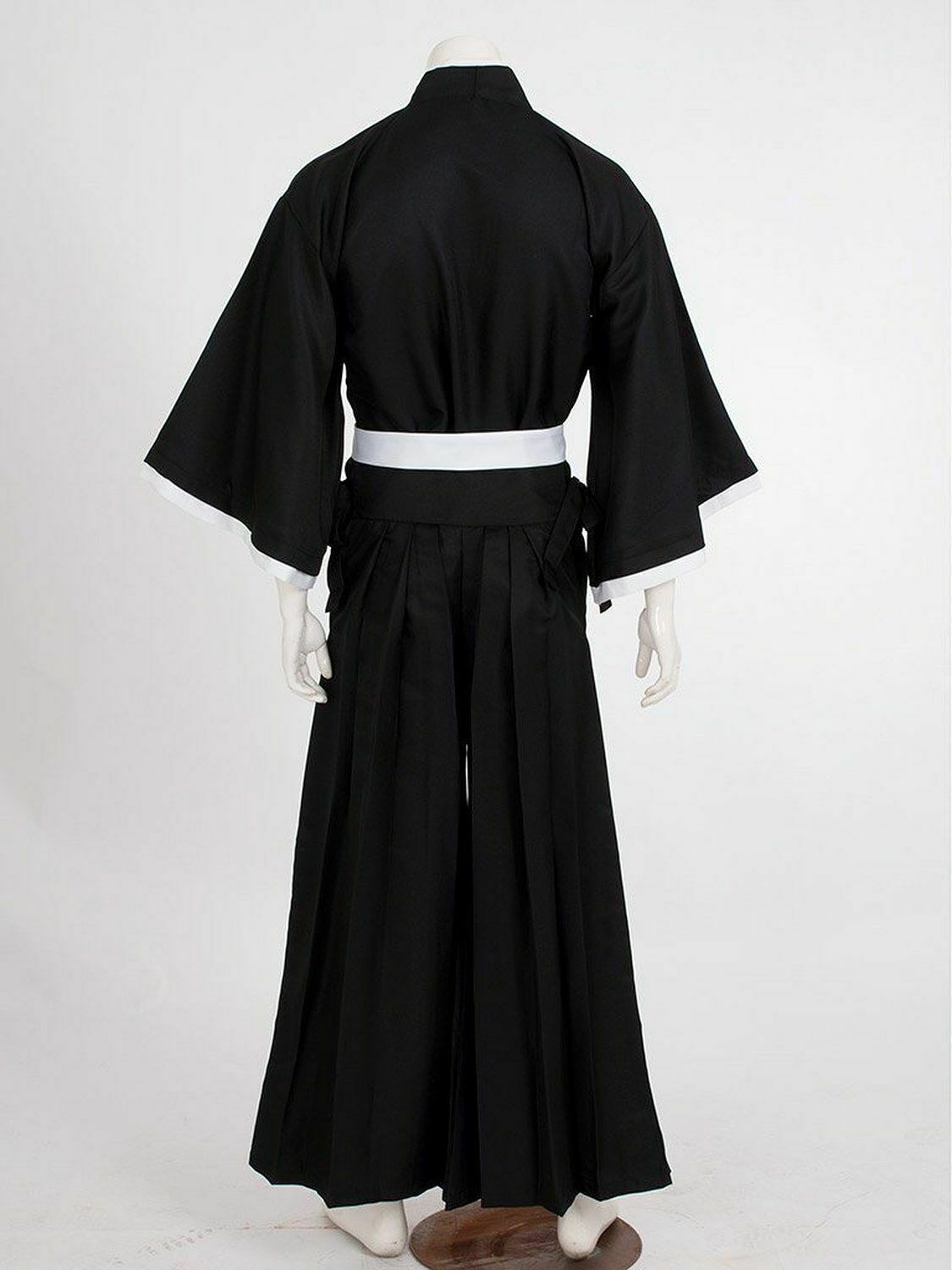 Bleach Kurosaki Ichigo Robe Cloak Coat Japanese Anime Cosplay Halloween Costume