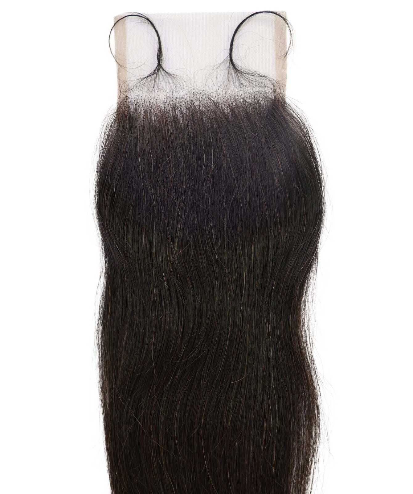 Amahle 4×4 Lace Closure Straight 12″ Natural Color 100% Human Hair Extensions