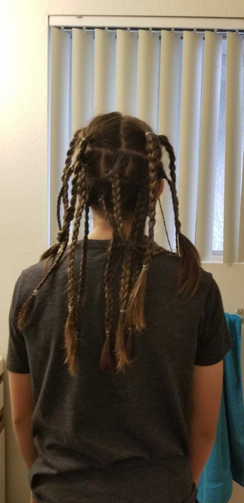 Real natural wavy thick hair