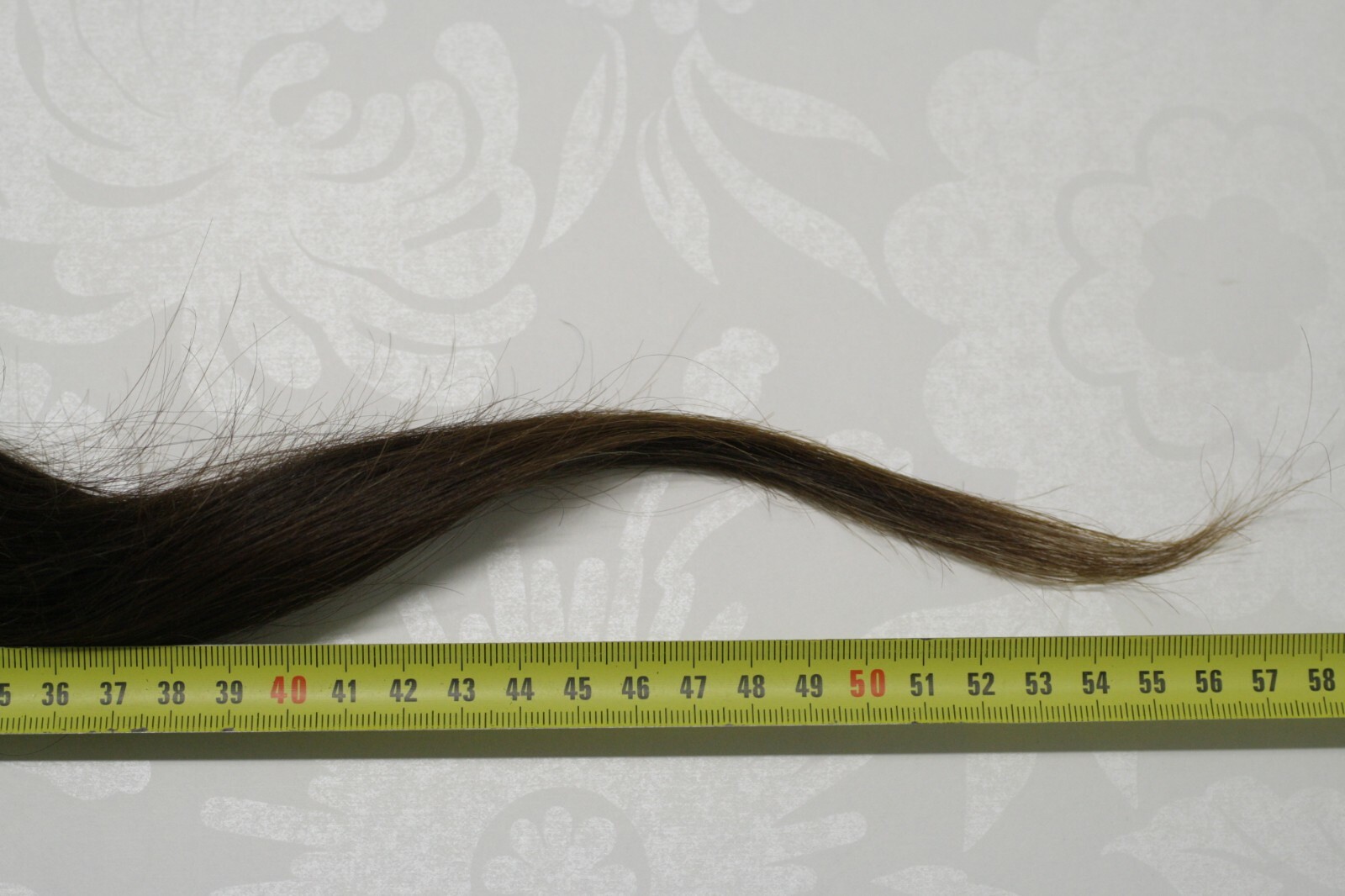 LUX with GRAY THIN Natural Ukrainian Slavic Hair Extension 55cm/21,7″ 54gr/1,9oz