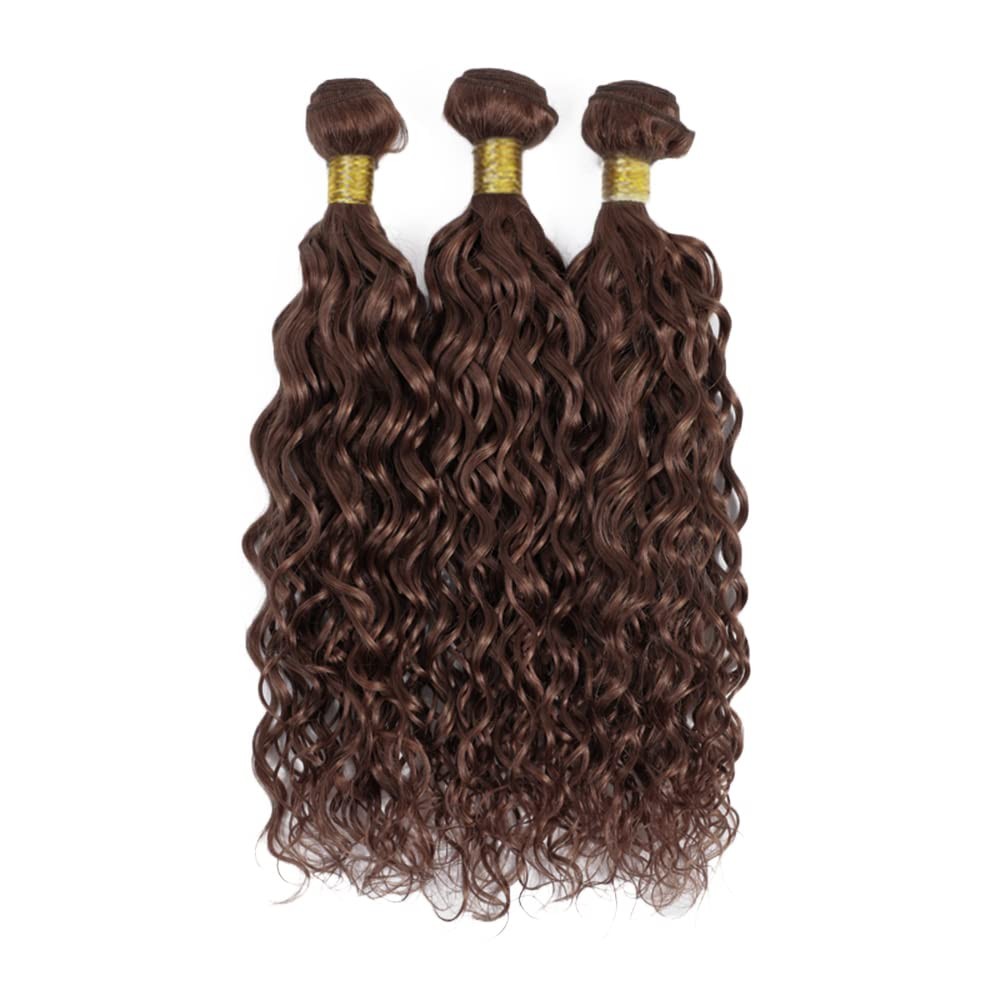 Dark Brown Bundles Human Hair Color 4 Kinky Curly Bundles 14 16 18 Inch