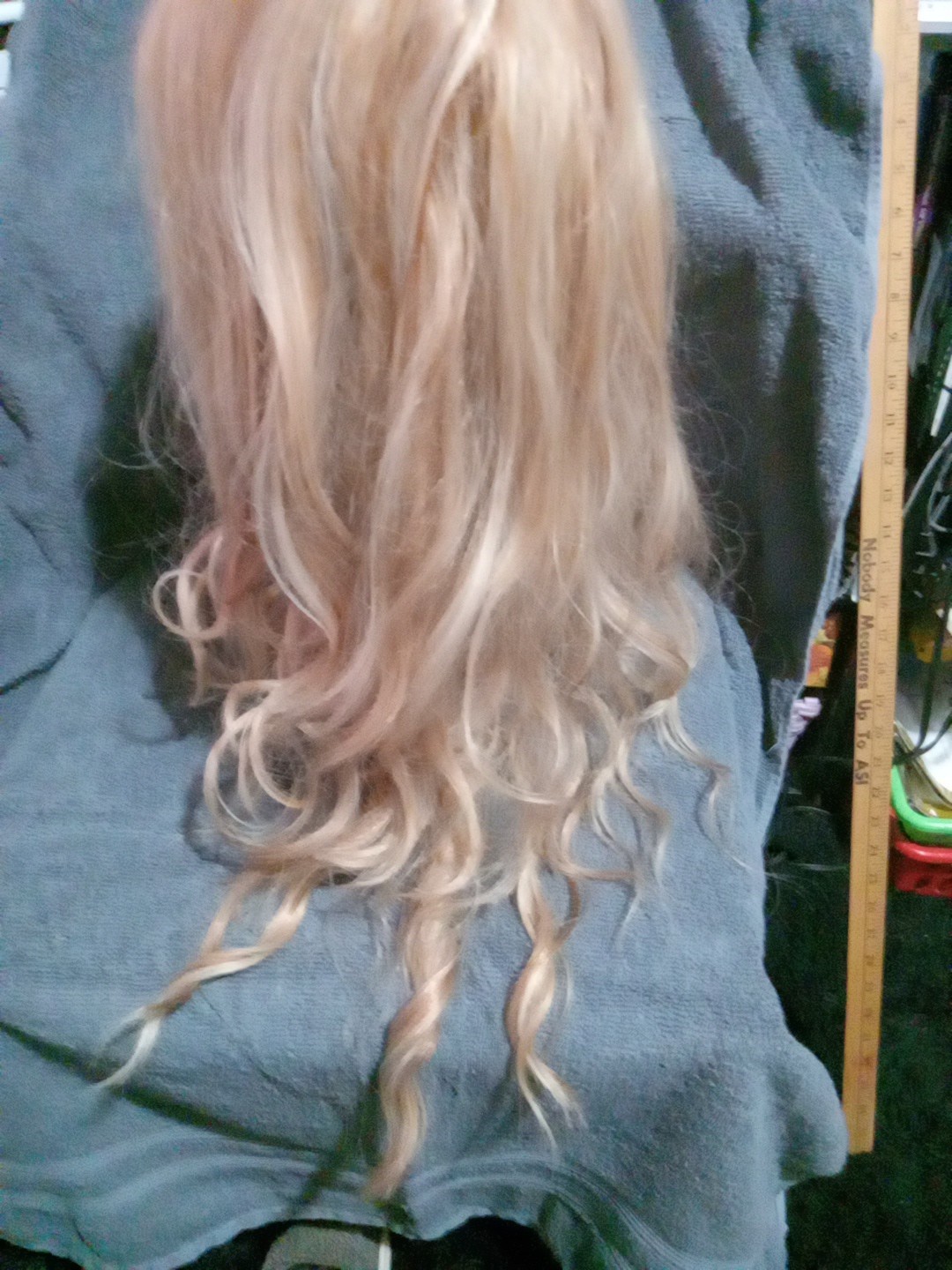 19 Inch Heat Resistant Honey Blonde Wig, New