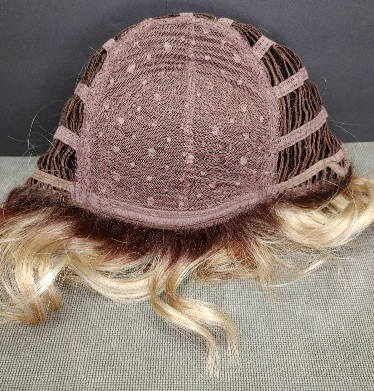 Envy Wig Blonde Rooted Tossled Wavy Curls Synthetic Average