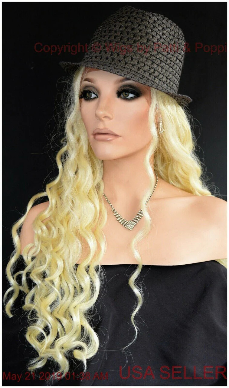 SWISS LACE FRONT LACE PART LONG WAVY HEAT FRIENDLY WIG COLOR 1362