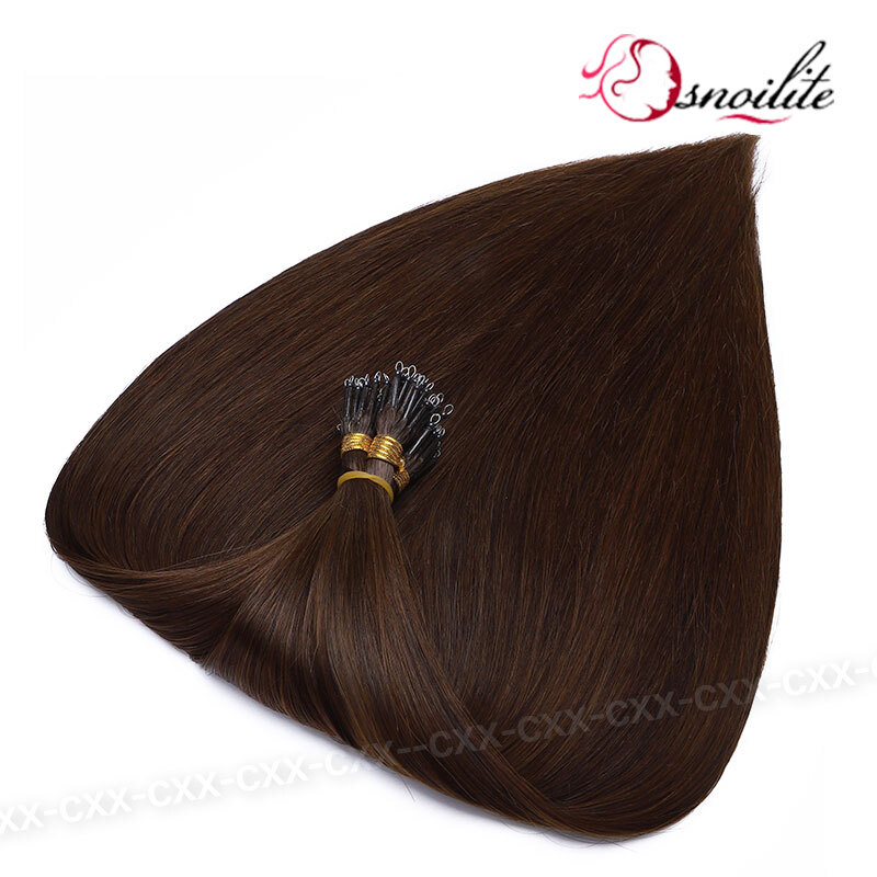 300PCS THICK 100% Remy Human Hair Extensions Nano Ring Micro Loop Beads Tip Hair