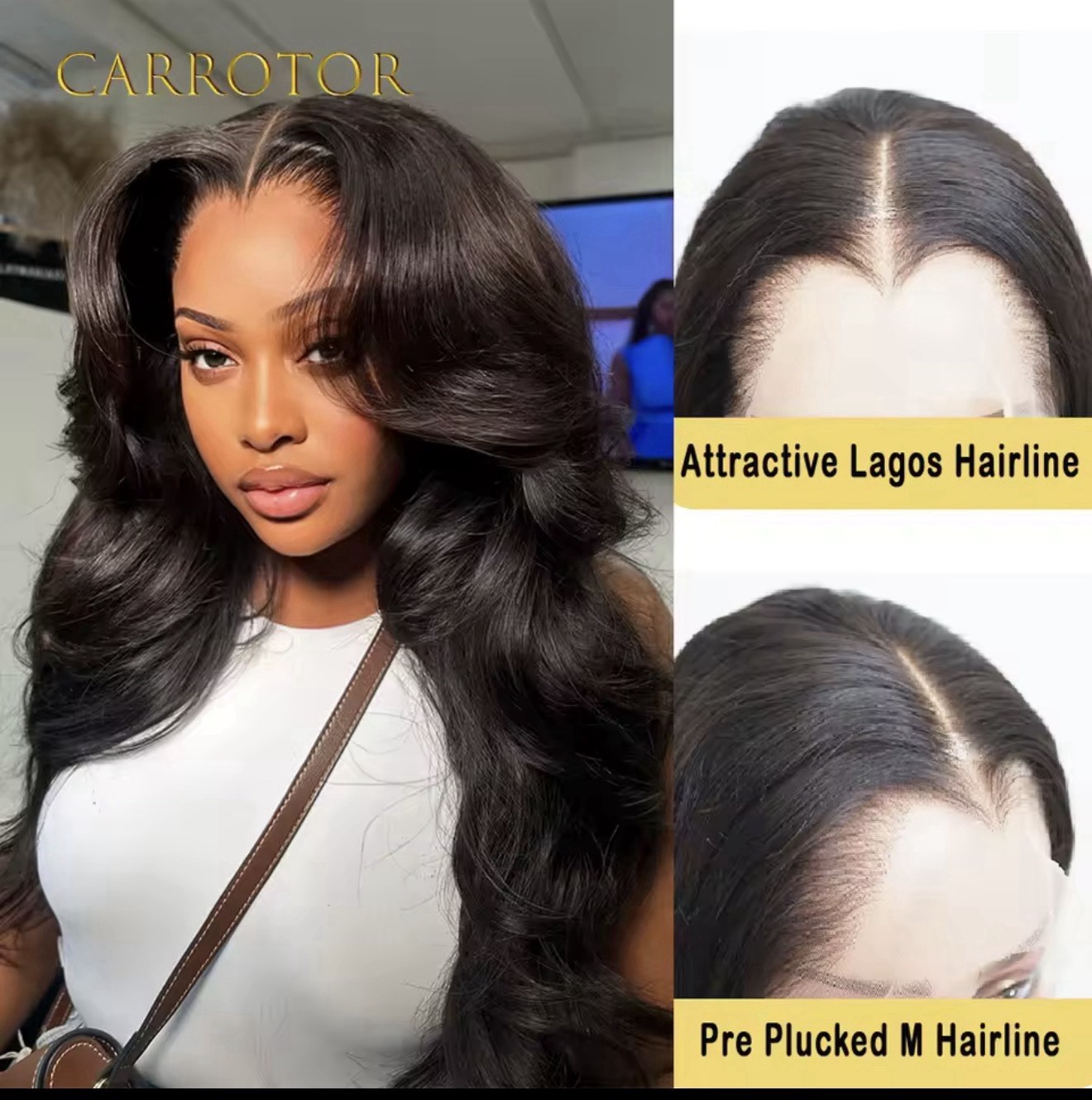 20 inches Hairline Silky Bone Straight 13×4 HD Lace Frontal Wig Lagos Hairline