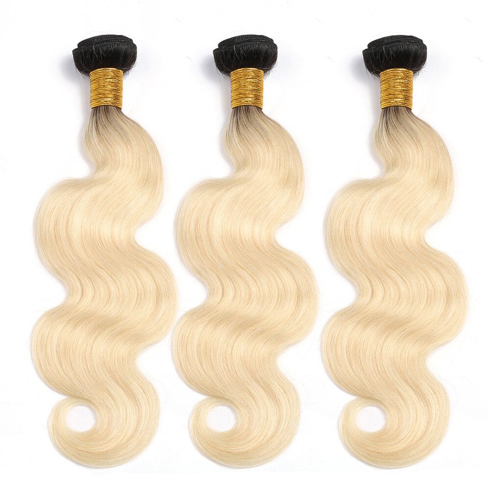 Ombre 8A Brazilian Virgin Human Hair Weft 1/3/4 Bundles Body Wave Hair Extension