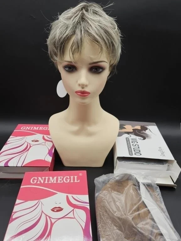 Variety of 5-Wigs*, 4 are new in factory package