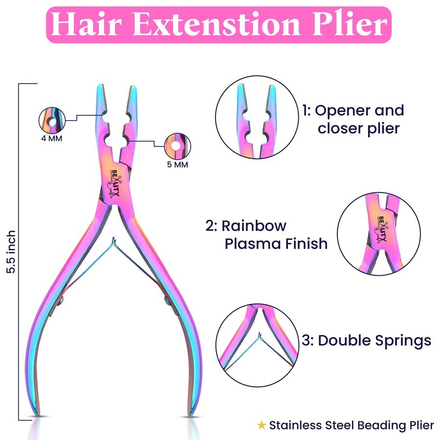Beauty & Crafts Micro Links Hair Extension tool kit