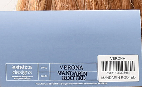 VERONA Wig by ESTETICA, Exclusive Color Mandarin Rooted, Mono Top+ LaceFront NEW