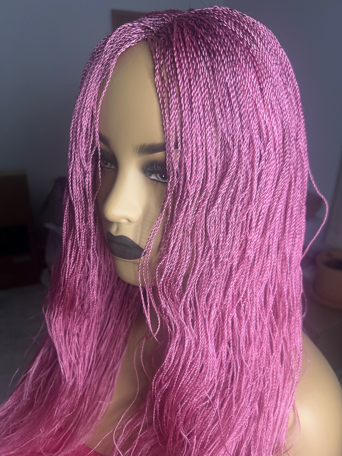 Pink Friday Wig w/band Singles Twists 16-18’ inch pre-cut Wig with