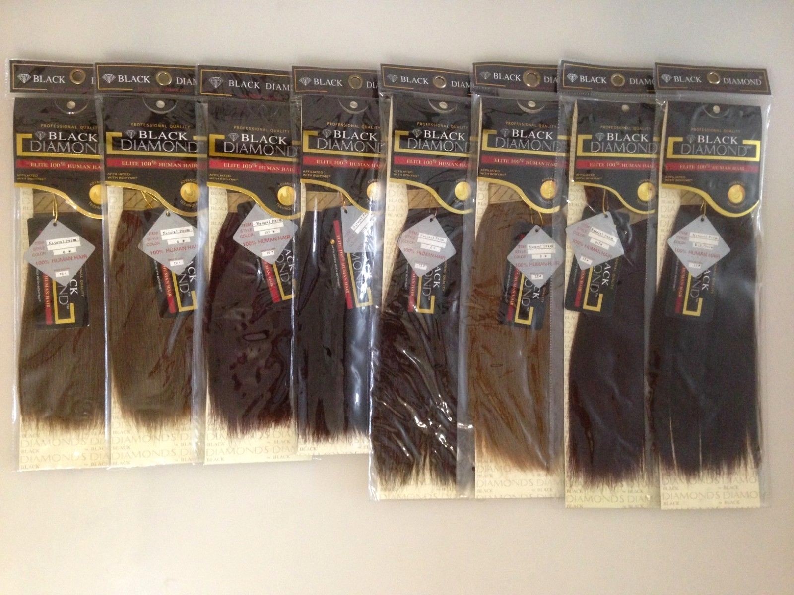 BLACK DIAMOND Affiliated with BOHYME ***NATURAL PERM YAKI*** 10~18″ (Half Pack)