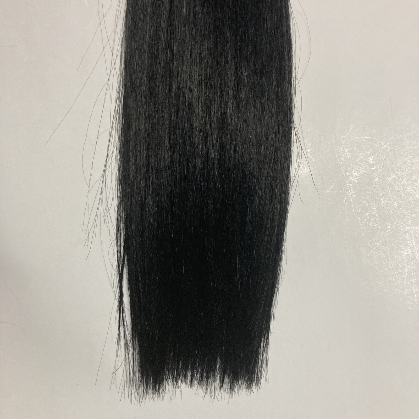 1 Pack 10″ Human Hair quality Extensions Straight Yaki Tangle free Color #2