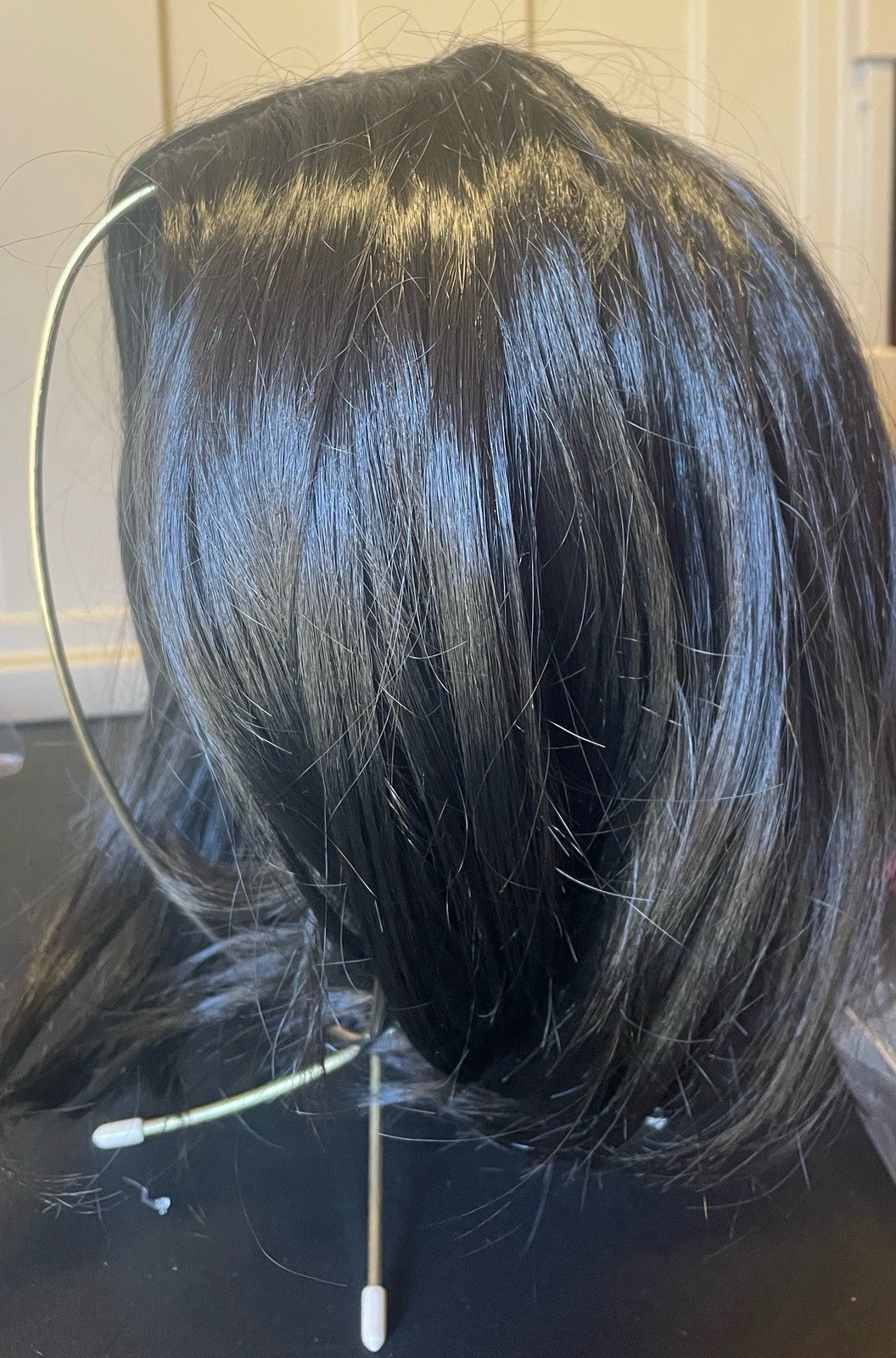 Woman’s Wig Chin Length Dark Brown/black Unbranded Human Hair??