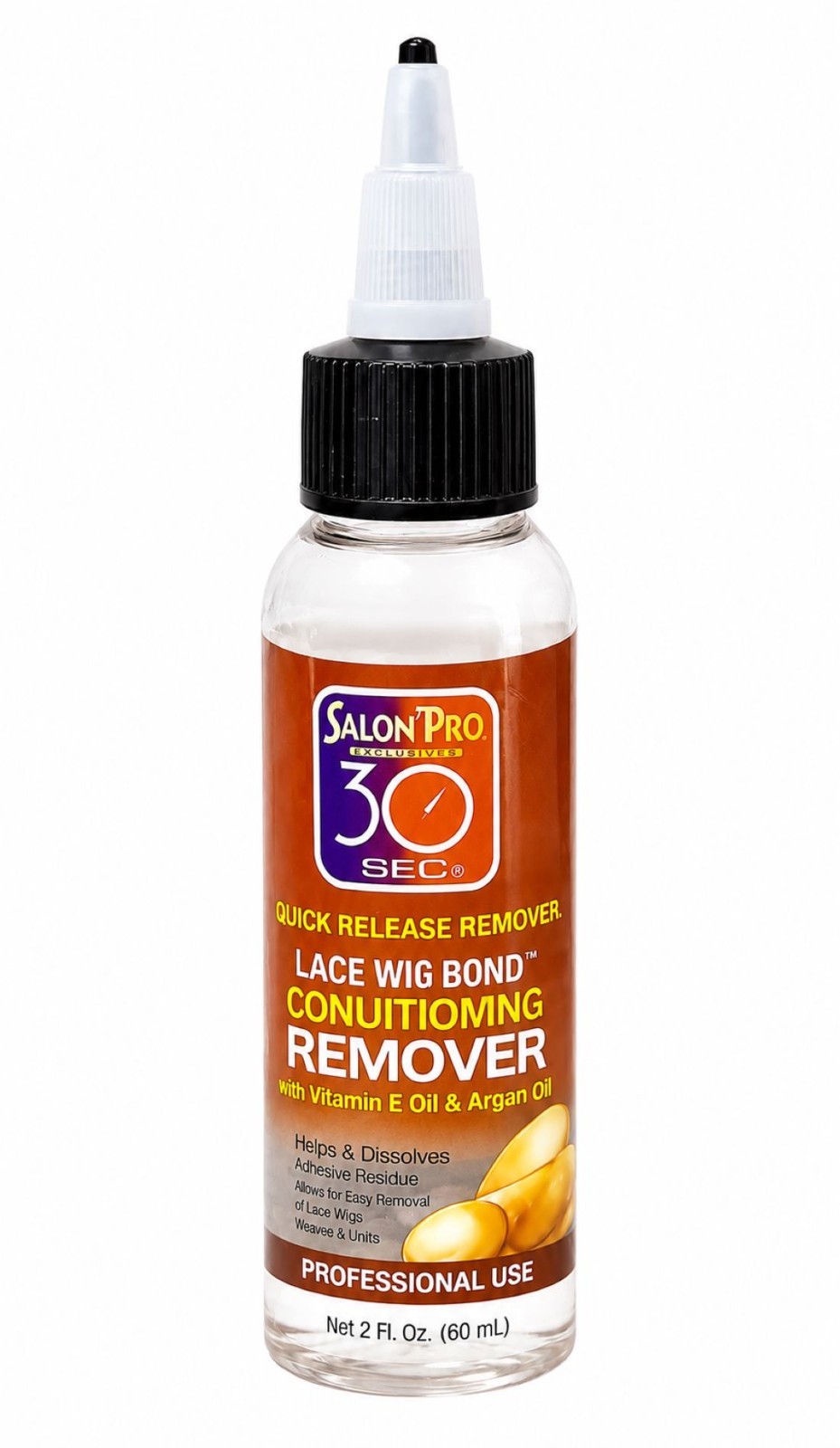 Salon Pro 30 Sec Lace Wig Bond Conditioning Remover – 2 oz x 12 – Sealed Box