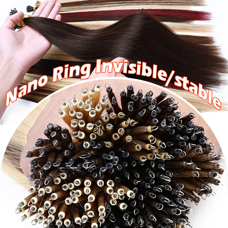 Blonde Nano Ring Remy Human Hair Extensions Pre-Bonded Fusion Keratin Thick 150S