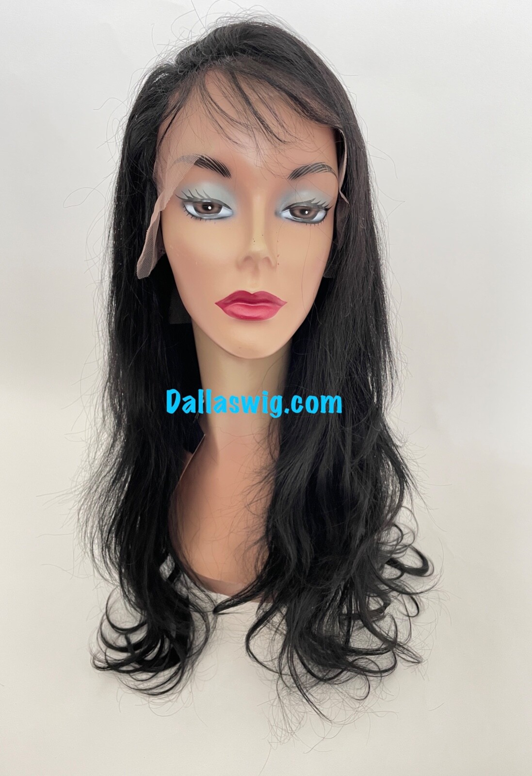 Open Box Iris 100% Human Virgin Remy Full Straight Body Wave Black 24″ Lace Wig
