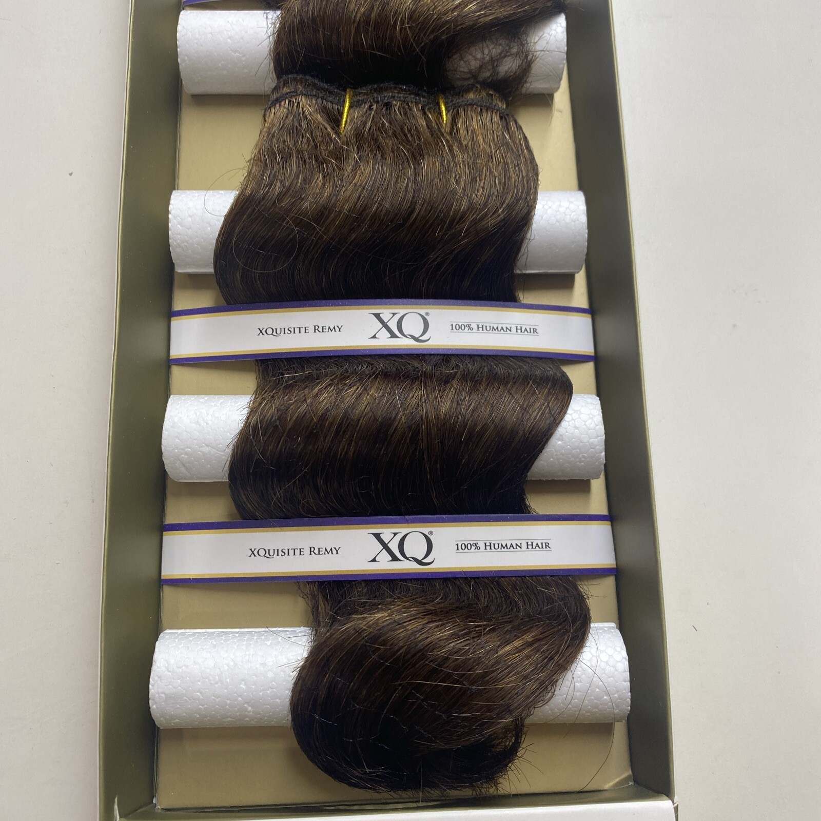 XQUISITE REMY SHORT_CUT_3PCS_8 inch_SOFT_DEEP_#NP4/30_100% HUMAN HAIR WEAVE