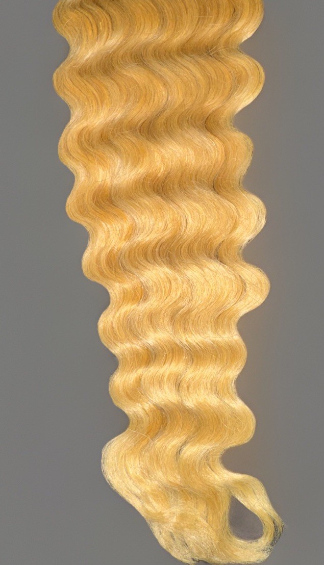 Unique Wiiv 100% Human Hair Wavy Weft Extensions 18″ Color #613