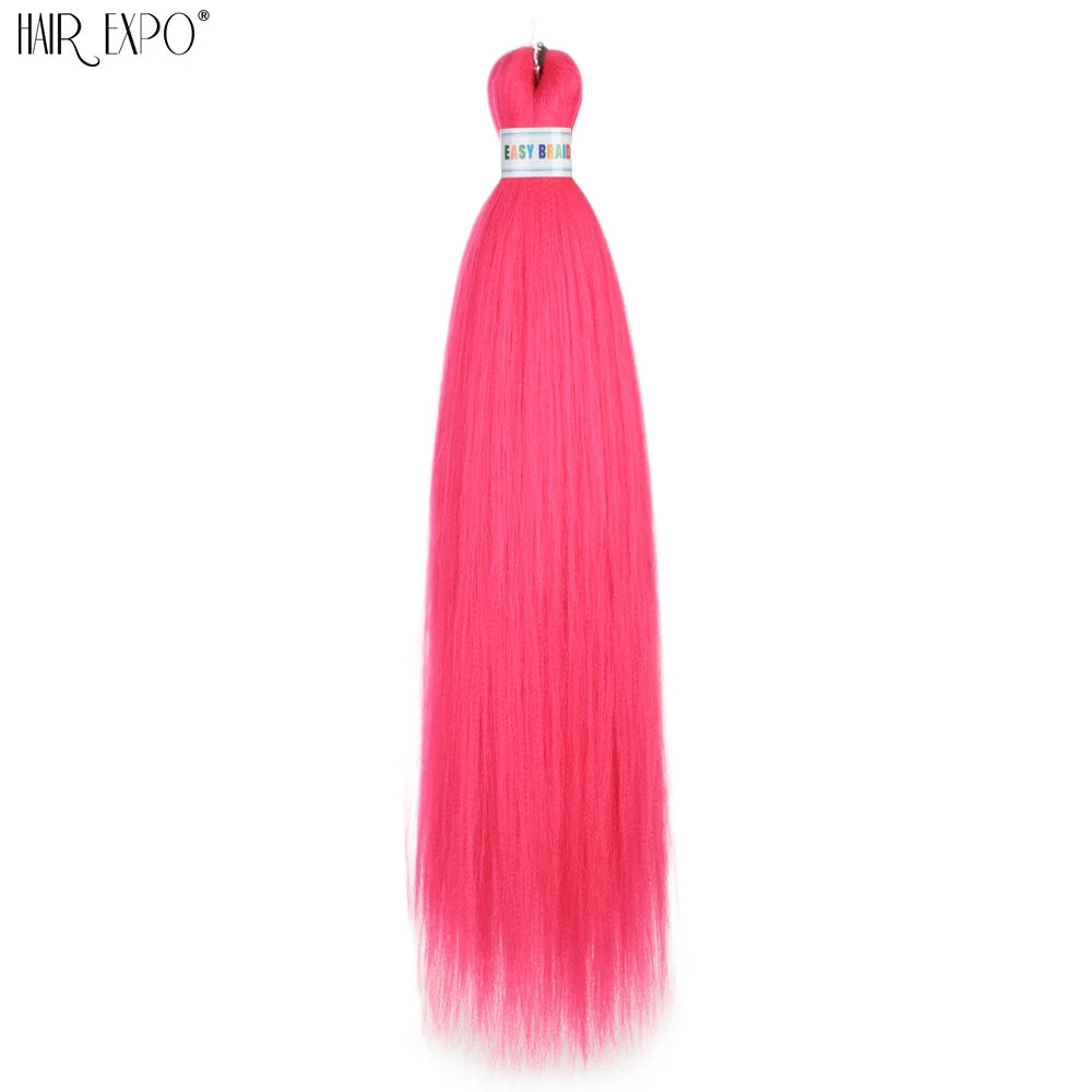 26Inch Easy Braids Synthetic Hair Colorful Pre Stretched Extensions Jumbo Ombre