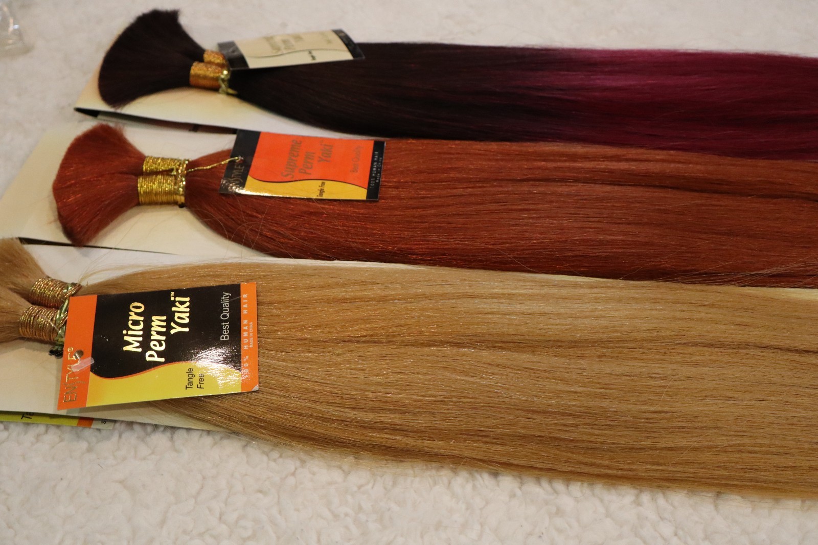 5 PK Assorted Color Enstyle Supreme Perm Yaki Bulk 18″ & 22″ (10 Bundles)