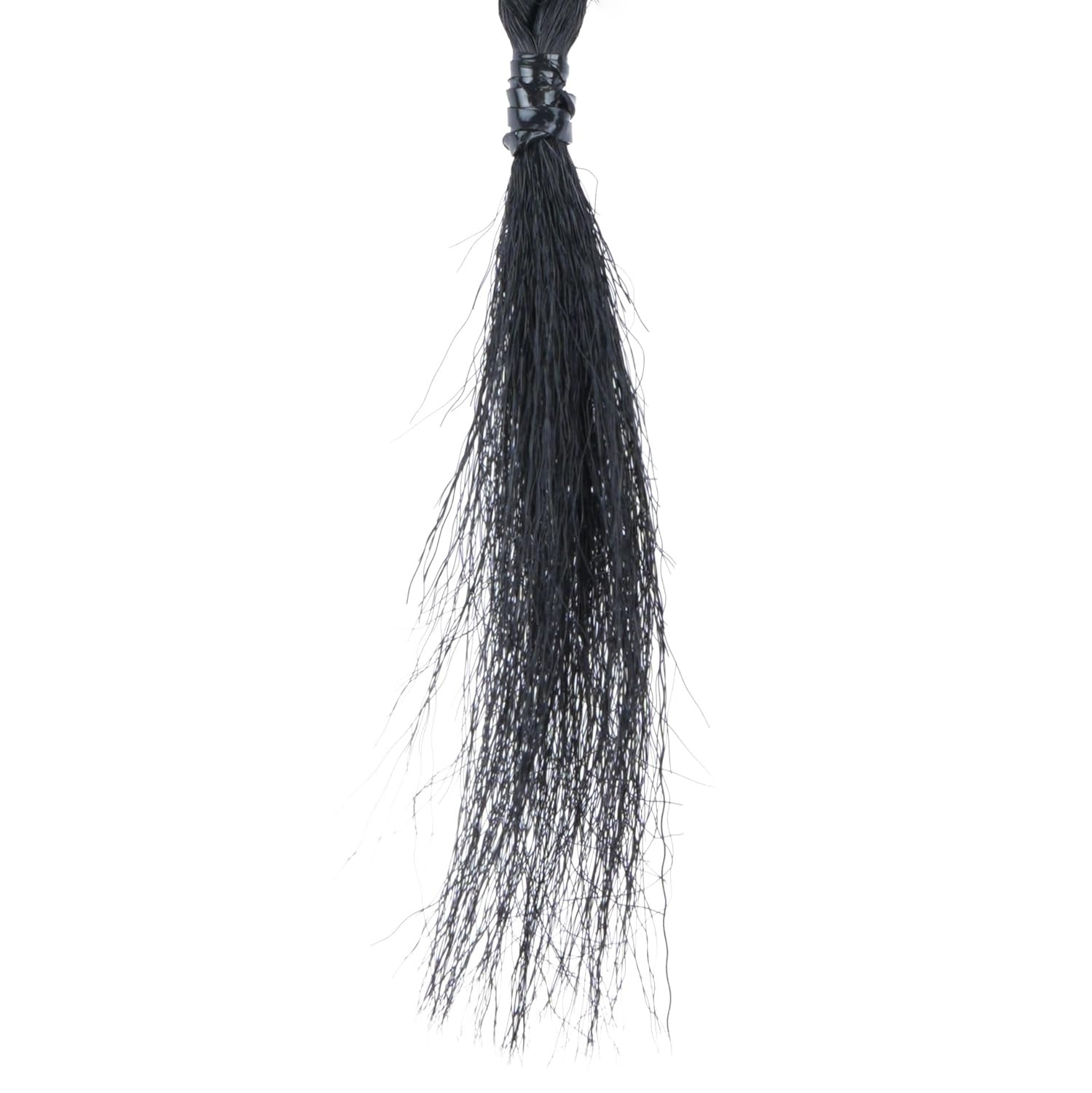 Black Ponytail Extension 2 Pack Braid Ponytail Extension with Elastic Tie Straig