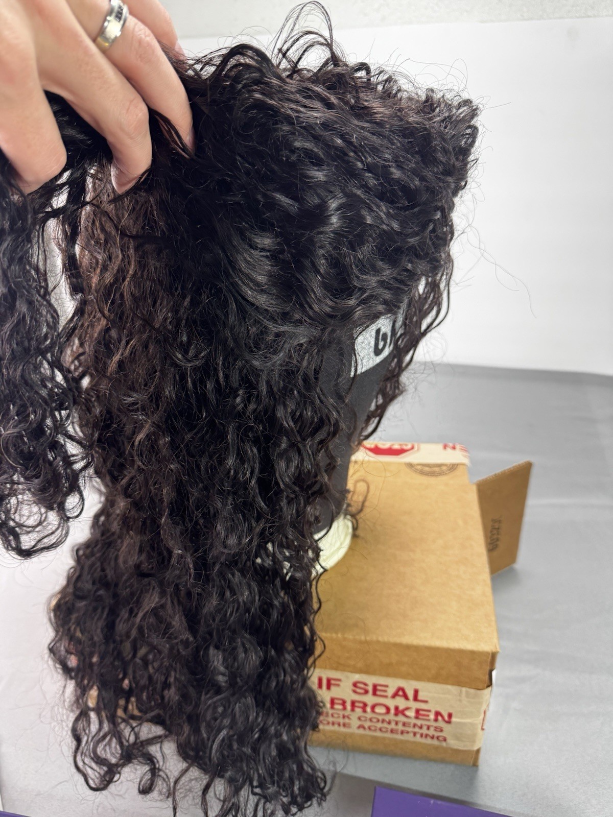 LUVME HAIR HD Lace All-Day Comfort Messy Curly Wig PartingMax Headband With Box