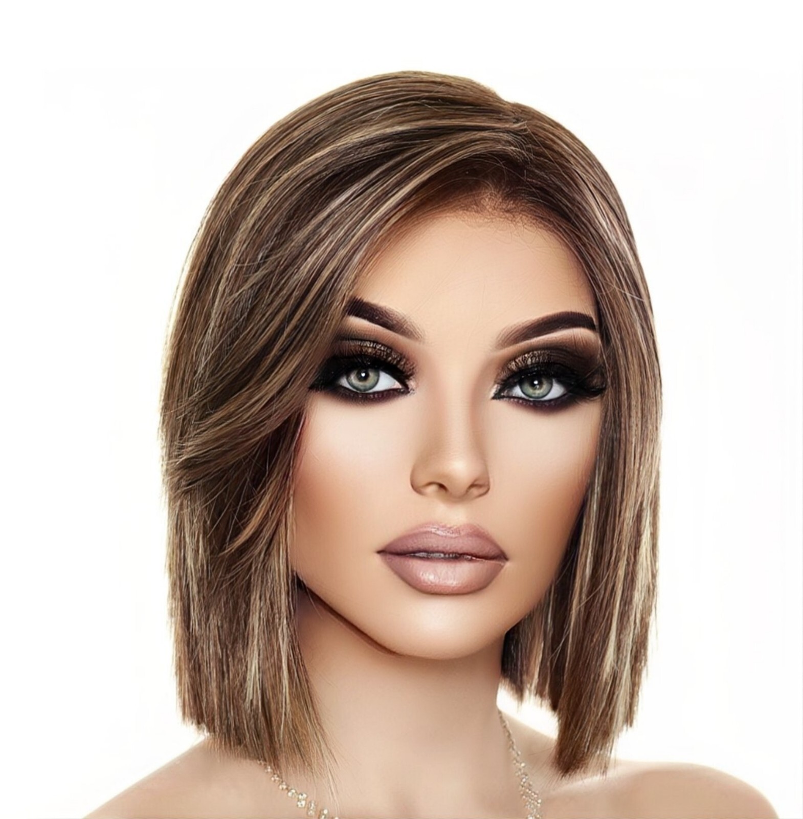 Ellis | Naturalle | Estetica Wigs | Lace Front / Part | Blunt Cut CARAMEL KISS