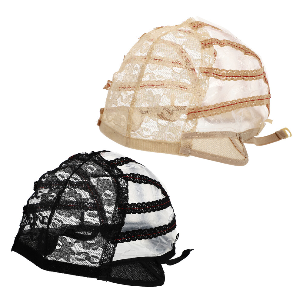 2PCS Wig Making Caps Lace Wig Mesh Caps Elastic Wig Caps Wig Accessories