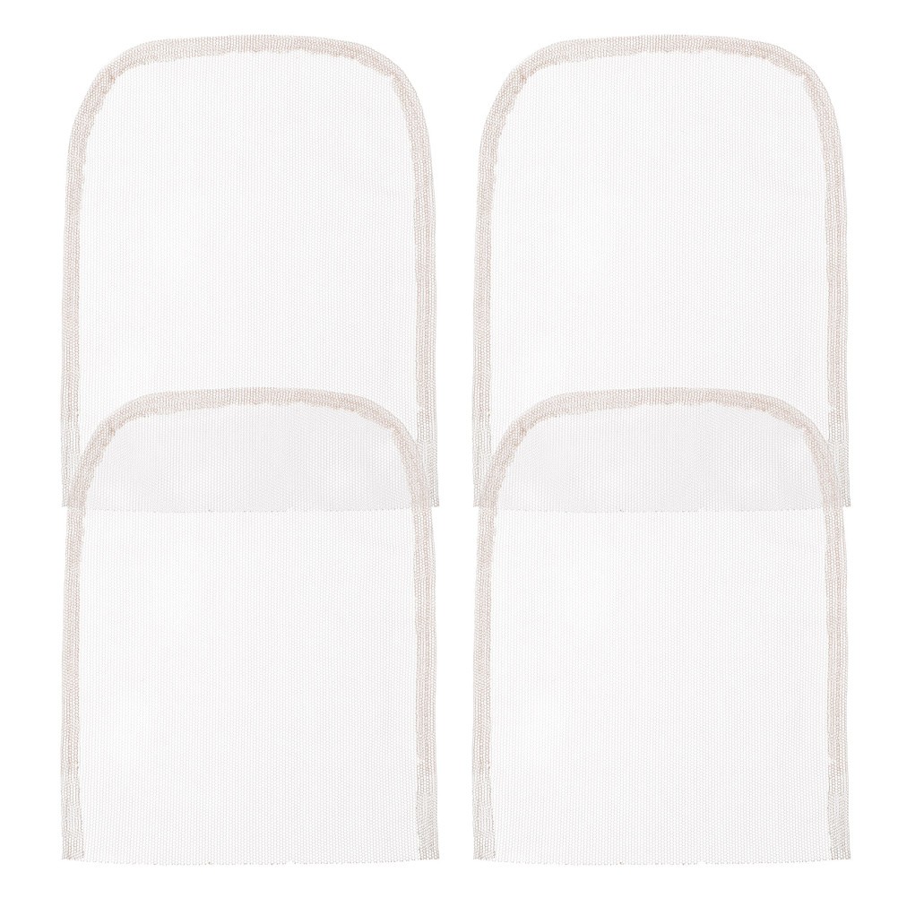 4Pcs White Lace Net Base Wig Supplies for DIY Wig Closures and